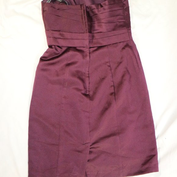 ALFRED ANGELO Grape Sleeveless One-Shoulder Dress Size 6 US - Picture 5 of 10